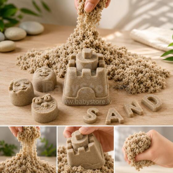 Bebe Basic Kinetic Super Sand Art.KX9568_5 Kinētiskās smiltis 1kg maisiņā bešš