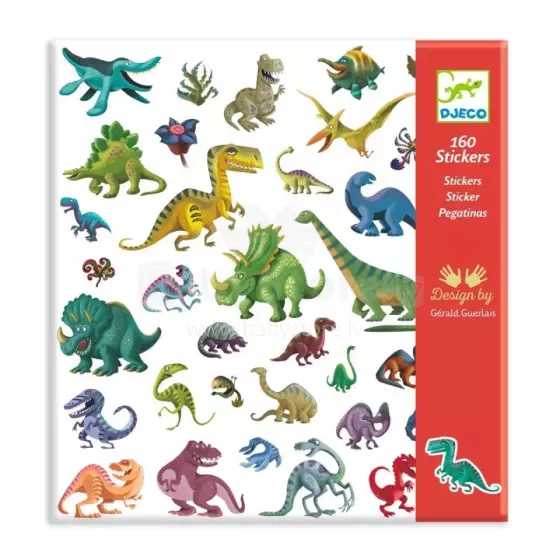 Djeco 160 Stickers Dinosaurs Art.DJ08843