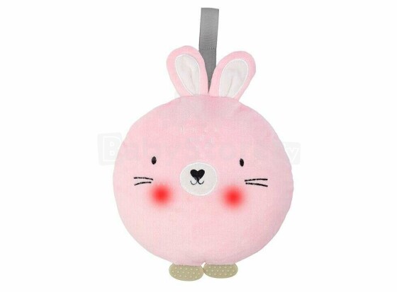MoMi LULU Rabbit Art.AKCE00014 Pink Muusikaline plüüsist mänguasi