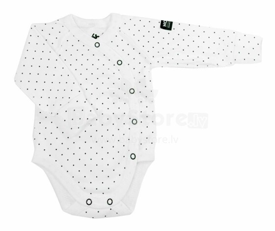 La Bebe™ NO Baby Body Art. 10-10-221 Dots Бодик из 100% мягкого хлопка с длинным рукавом