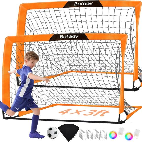 Beleev Football Goals Led Art.152581 Ворота для флорбола/футбола (120x90cm)