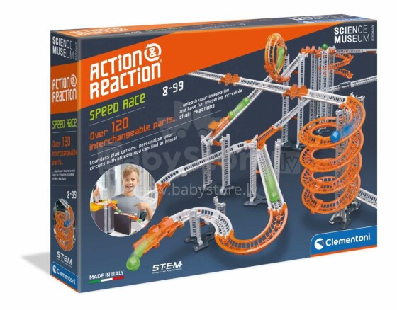 Clementoni Action Reaction Art. 61530BL Развивающая игра Трек Speed Race