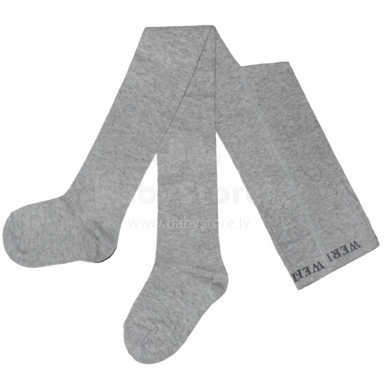 Weri Spezials Monochrome Children's Tights Monochrome Mottled Gray ART.WERI-2314 High quality children's cotton tights available in various stylish colors