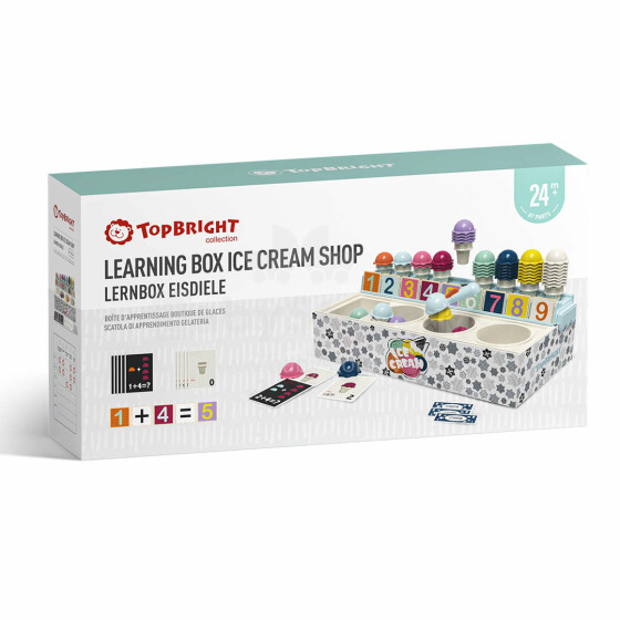 TOPBRIGHT Aktivitāšu rotaļlieta “Learning Box” saldējuma veikals