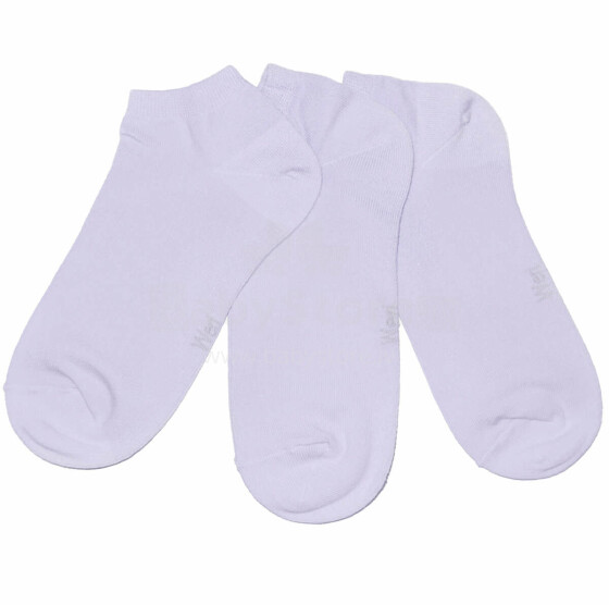 Weri Spezials Детские короткие носки Monochrome Lilac ART.SW-2124 Три пары высококачественных детских коротких носков из хлопка