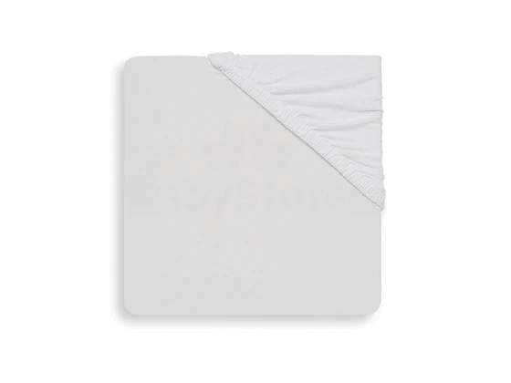 Jollein Jersey Sheet White Art.511-507-00001 простынь на резиночке 60x120cм