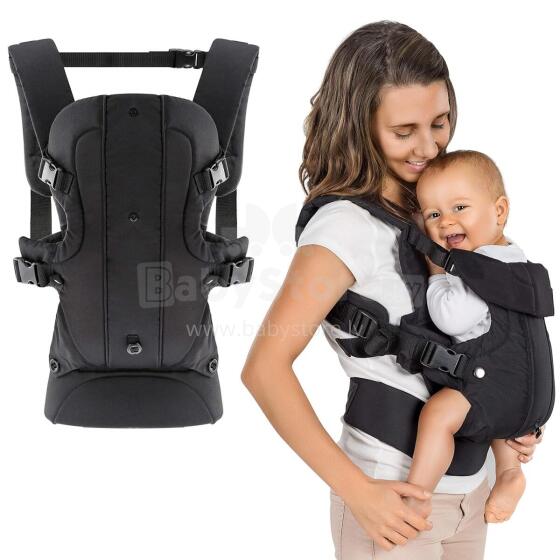 Fillikid Front Carrier Art.156837 Black Bērnu ķengursoma 2 vienā ( 3,5 līdz 15kg)