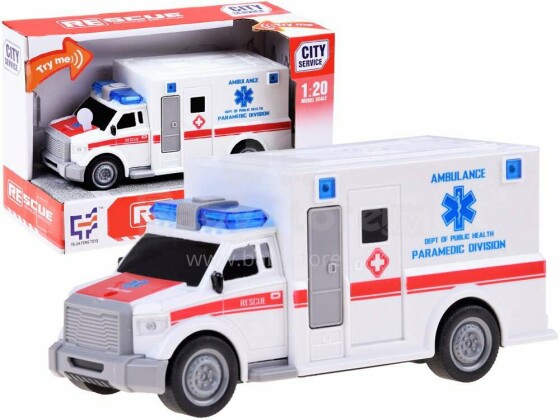 Ambulance with remote control Art.ZA3220 Машина скорой помощи с водителем