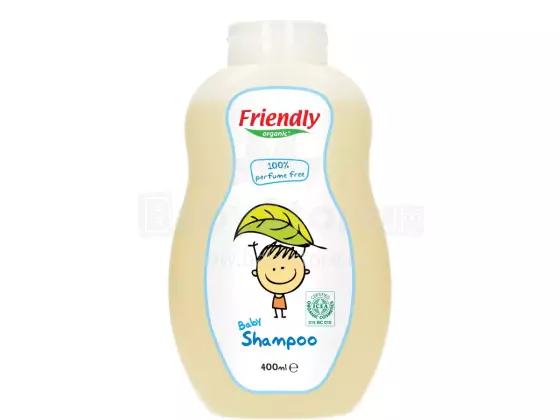 Friendly Organic Shampoo  Art.15728 matu un ķermeņa mazgāšanas līdzeklis mazuļiem, 400 ml