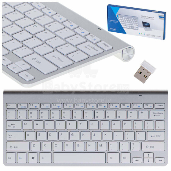 Ikonka Art.KX5112_1 Smart TV wireless keyboard silver