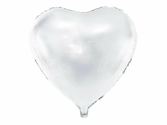 Ikonka Art.KX4568 Foil balloon Heart white 45cm