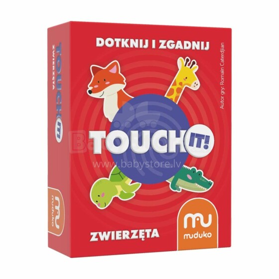 Ikonka Art.KX3905 MUDUKO Hariduslik kaardimäng Touch it! Puuduta ja arvesta. Loomad 5+