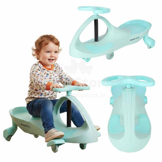 Bebe Basic Kids Gravity Car with LED Wheels Art.158057 Детская гравитационная машинка со светящимися светодиодными колесами