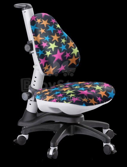 „Comf Pro Royce Kinder Art.Y318R Black With Stars“ ergonomiška auginimo kėdė vaikams