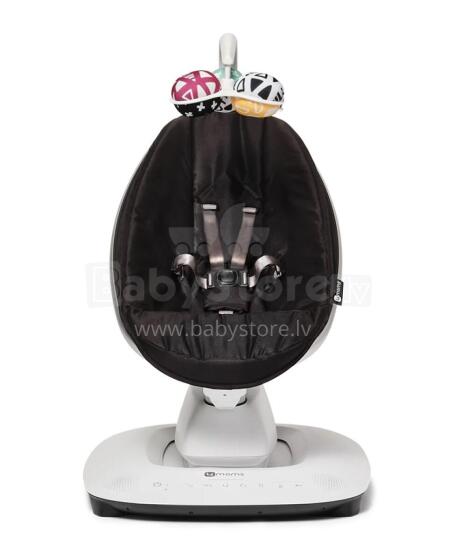 4moms MamaRoo 5.0 Infant Seat Art.158379 Classic Black Revolucionārs šūpuļkrēsliņš/gudras šūpoles