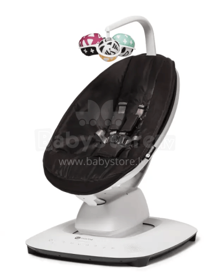 4moms MamaRoo 5.0 Infant Seat Art.158379 Classic Black Revolucionārs šūpuļkrēsliņš/gudras šūpoles