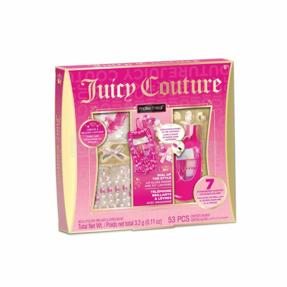 MAKE IT REAL „Juicy Couture“ kūrybinis rinkinys su lūpų blizgiais „Telefonas“