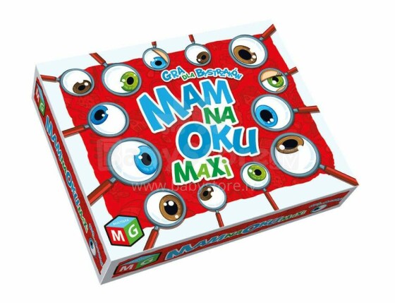 Ikonka Art.KX3651 Educational game for children I have my eye on Maxi 3+ MULTIGRA
