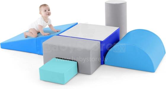 Costway Foam Buildings Blocks  Art.159975 Blue  Spēles daudzfunkcionāls /modulārais centrs