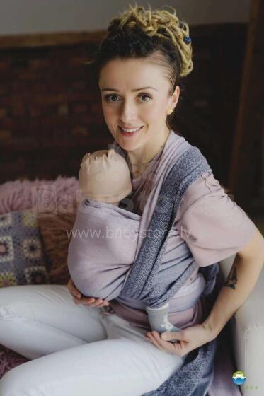 Little Frog Wrap Sling Art.160991 Lovely Lavender  Многофункциональный слинг - платок (для детей до 36 месяцев) размер 7 (5.2м)