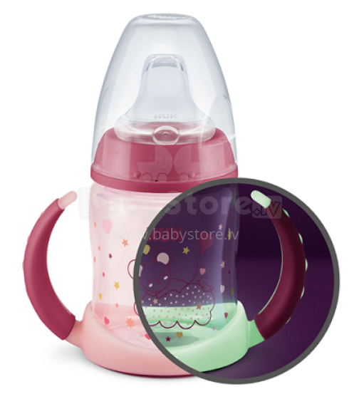 Nuk First Choice Night Art.SK6120 Бутылочка для кормления с эффектом изменения цвета 150 мл с силиконовой соской, (6–18 месяцев)