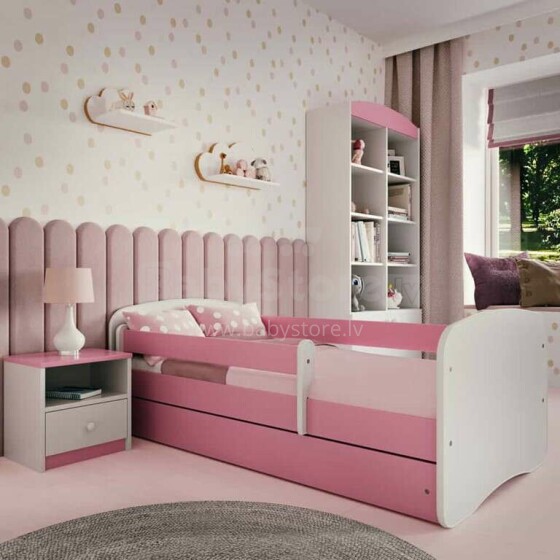 Bed babydreams pink without pattern without drawer without mattress 140/70