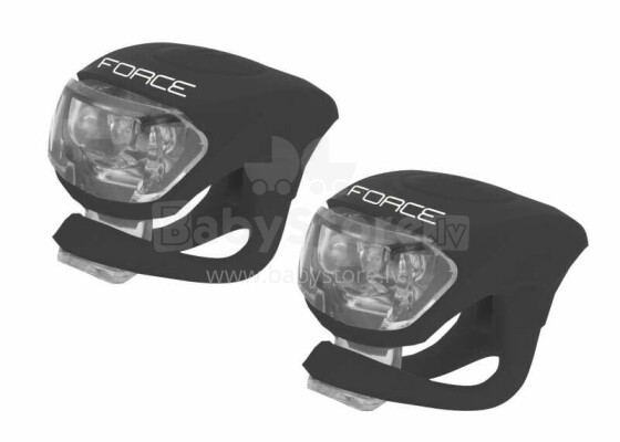 Комплект велосипедных фонарей Force Double Black