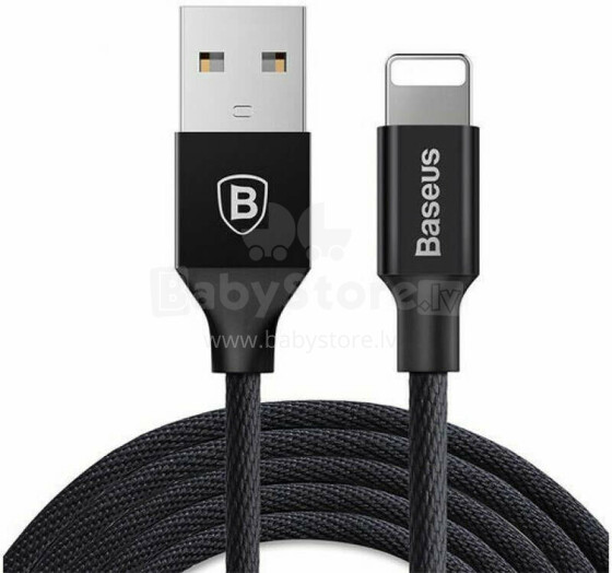 Baseus Baseus USB kabelis Oriģināls iPhone Yiven 1.2m melns zibens kabelis