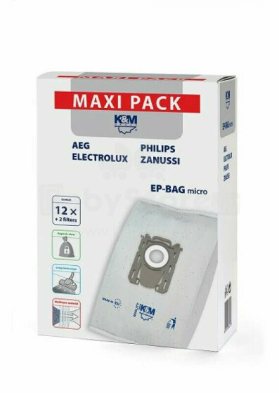 K&M EP BAG MICRO 12 Philips / Electrolux FC8021 12gab
