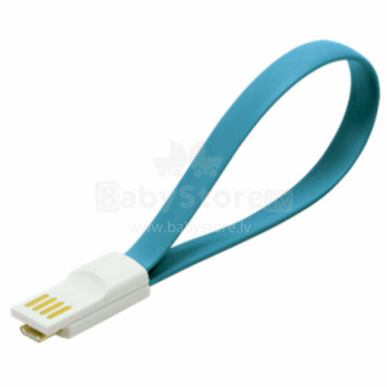 CU0085 USB-кабель, магнитный, от AM до Micro BM, синий Logilink