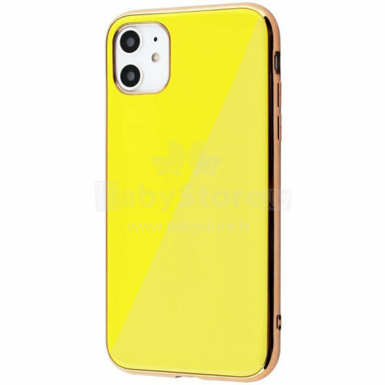 Fusion TPU Mirror Back Case Silikona Aizsargapvalks Priekš Apple iPhone 7 / 8 / SE 2020 Dzeltens - Zeltains