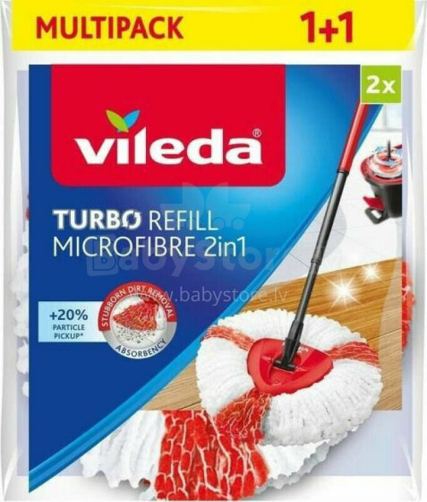 Vileda Vileda TURBO вставка для роторной швабры 2 шт.