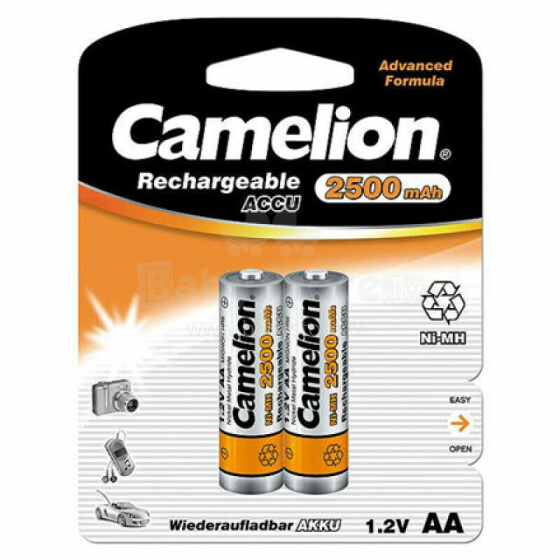 Camelion AA / HR6, 2500 мАч, никель-металлогидридные аккумуляторные батареи, 2 шт.