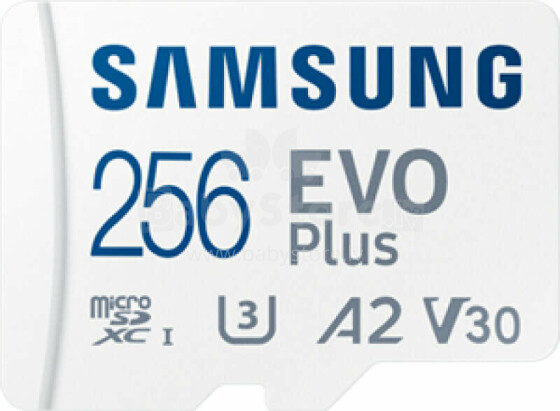 ПАМЯТЬ MICRO SDXC EVO + 256GB / V30 W / A MB-MC256KA / EU SAMSUNG