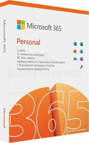 Microsoft 365 Personal PL — viena gada licence