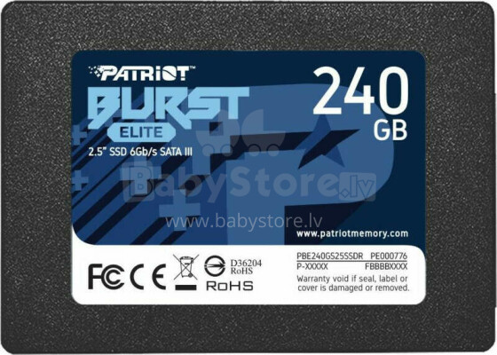 Patriot Burst Elite 240 GB 2,5 collu SATA III SSD (PBE240GS25SSDR)