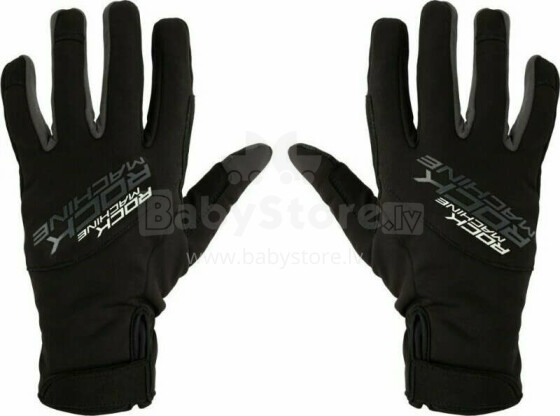 Вело перчатки Rock Machine Winter Race LF, черный/серый, размер M