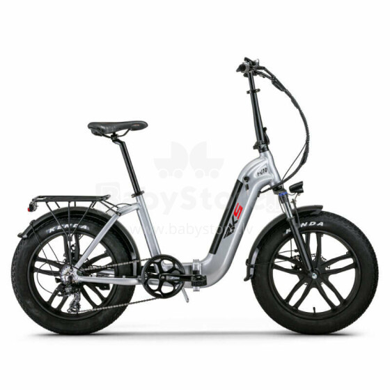 Saliekamais elektriskais velosipēds RKS 20 RV10 sudrabs