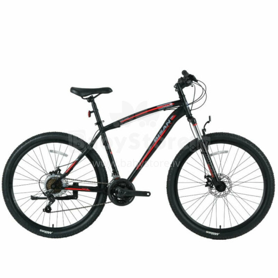 Vīriešu kalnu velosipēds Bisan 29 MTS4600 MD (PR10010447) Melns/sarkans (Rata izmērs: 29 Rāmja izmērs: L)