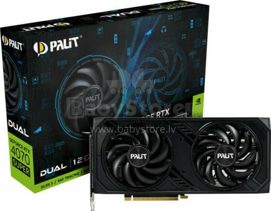Palit GeForce RTX 4070 SUPER Dual 12 GB GDDR6X videokarte (NED407S019K9-1043D)