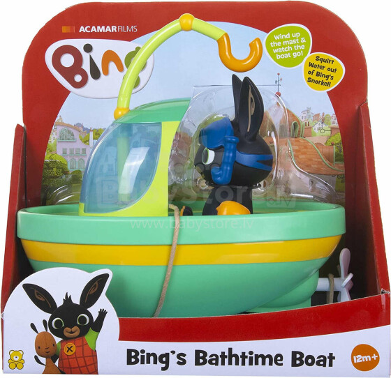 BING Rinkinys „Wind up bath time boat“