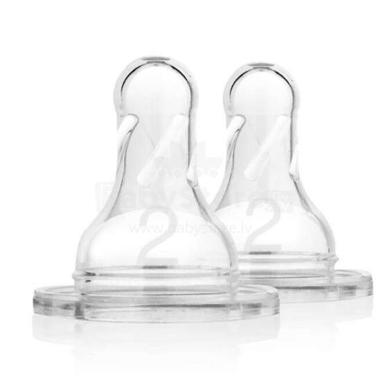 322 Level-2 Silicone Narrow Nipple, 2-Pack