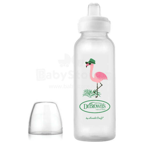 SB81094 8 oz/250 ml PP Narrow Options+ Sippy Spout Bottle, Flamingo, 1-Pack