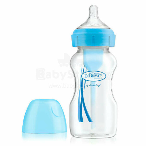 WB91602 oz/270 ml PP Wide-Neck Options+ Bottle, BLUE, 1-Pack