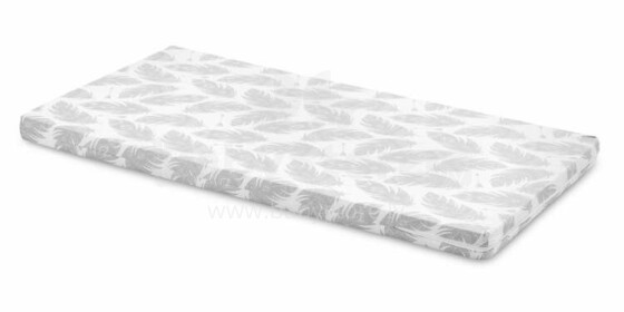 Cot Insert – grey feathers