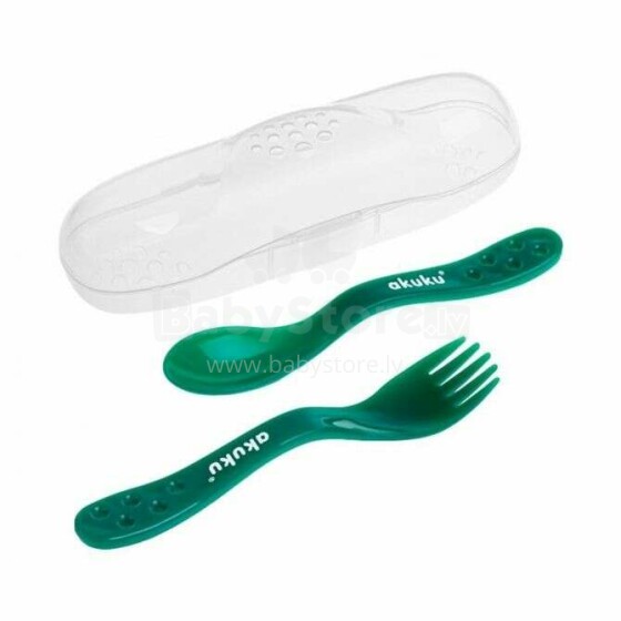 A0074  The cutlery set in case green 