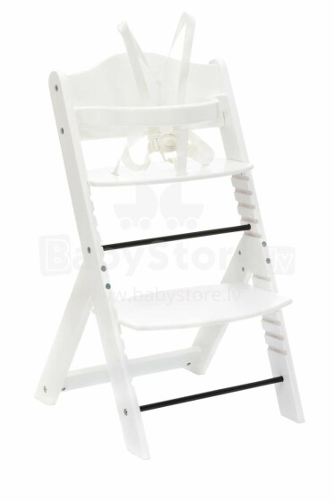 Fillikid Art.1221-05 Max medinė maitinimo kėdė (spalva - balta)