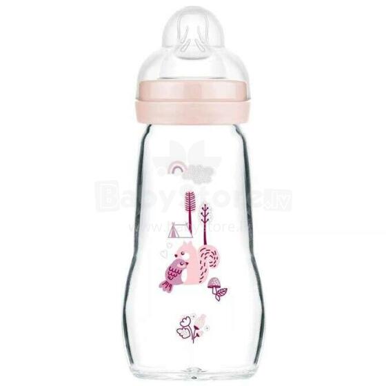 1254 GLASS BOTTLE 260ML FEEL GOOD FOREST GIRL