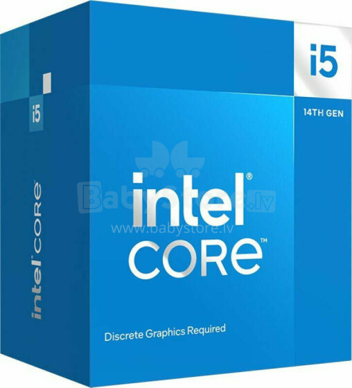 Intel® Core™ i5-14400F galddatora procesors ar 10 kodoliem (6 P kodoli + 4 E kodoli) līdz 4,7 GHz