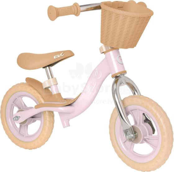 Balance Bike Art.168462 Pink Bērnu skrējritenis ar metālisko rāmi, Līdzsvara velosipēds